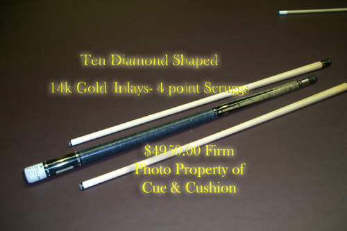 Ten Inlaid 14k Gold Inlay Scruggs